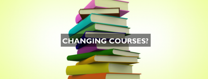 changing course
