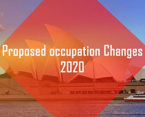 Proposed Occupation Changes 2020