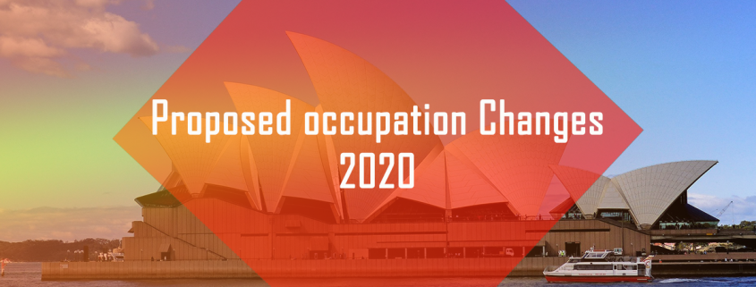 Proposed Occupation Changes 2020